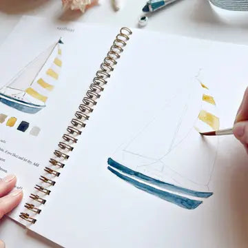 Aquarelverf werkboek - Seaside- emily lex studio watercolor workbook