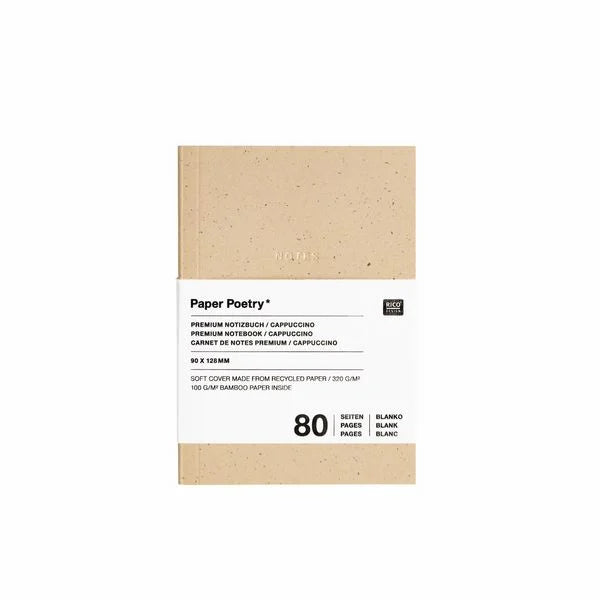 Notitieboek S cappuccino 80 vellen 100 gram