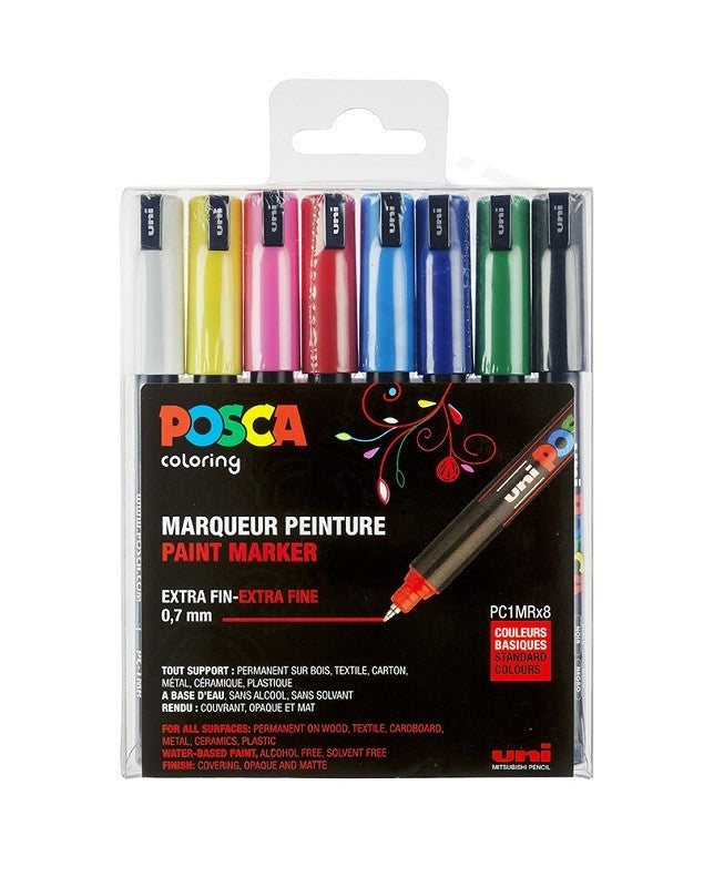 Posca PC1MR/8 set fineliner verfstiften