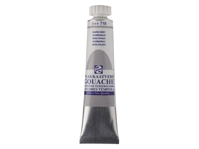 Gouache 718 WARMGRIJS 20ml Talens plakkaatverf
