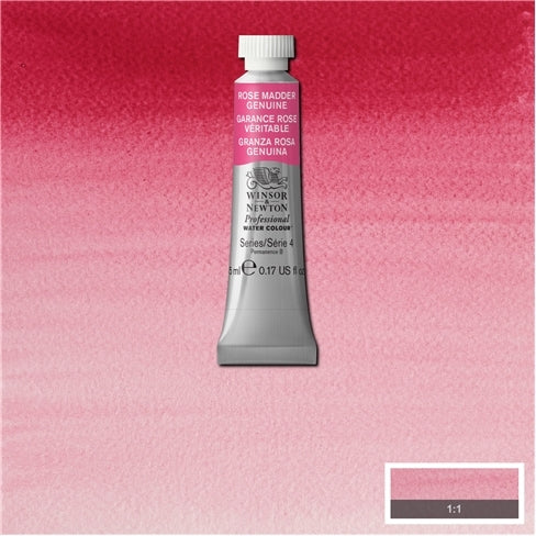 Rose Madder Genuine 5ml 587 S4 Artist's Aquarel Winsor & Newton