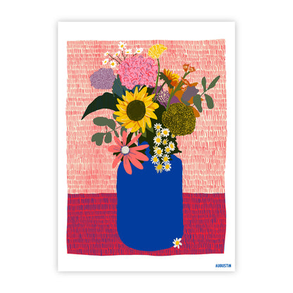 Het boeket - ansichtkaart  