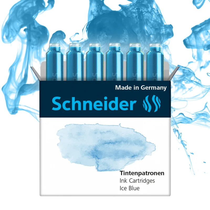 Inktpatronen Schneider Ice Blue 6 stuks