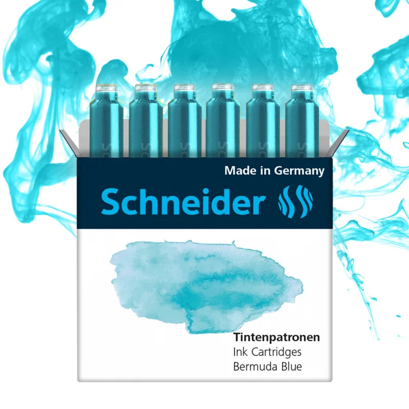 Inktpatronen Schneider Bermuda Blue 6 stuks