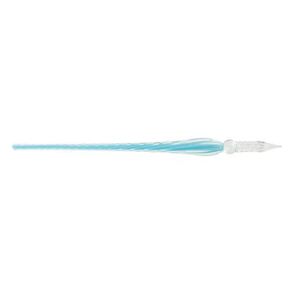 Jacques Herbin Ronde glaspen gedraaid - 18mm - Turquoise