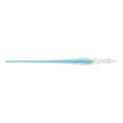Jacques Herbin Ronde glaspen gedraaid - 18mm - Turquoise