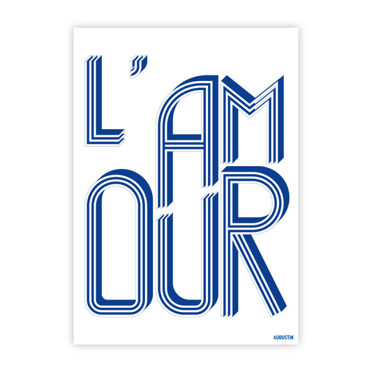 L'Amour Bleu - ansichtkaart