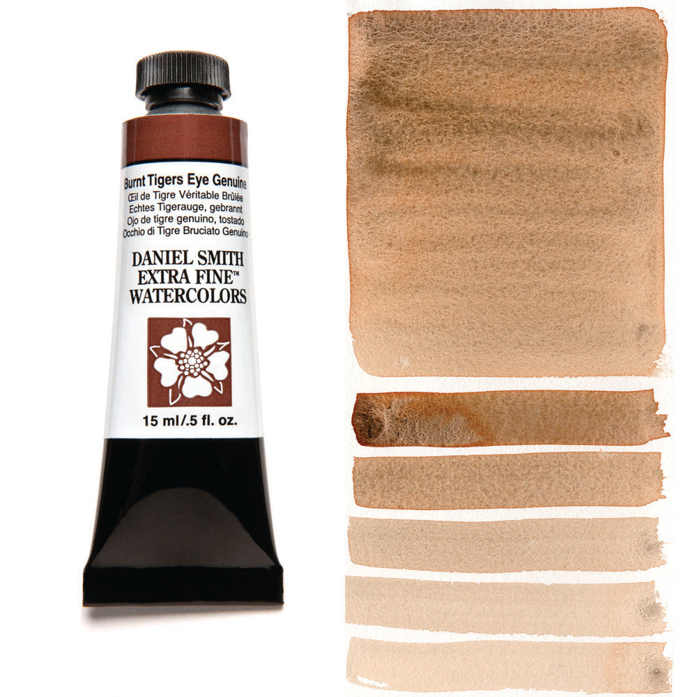 Burnt Tiger’s Eye Genuine Serie 2 Watercolor 15 ml. PrimaTek Daniel Smith