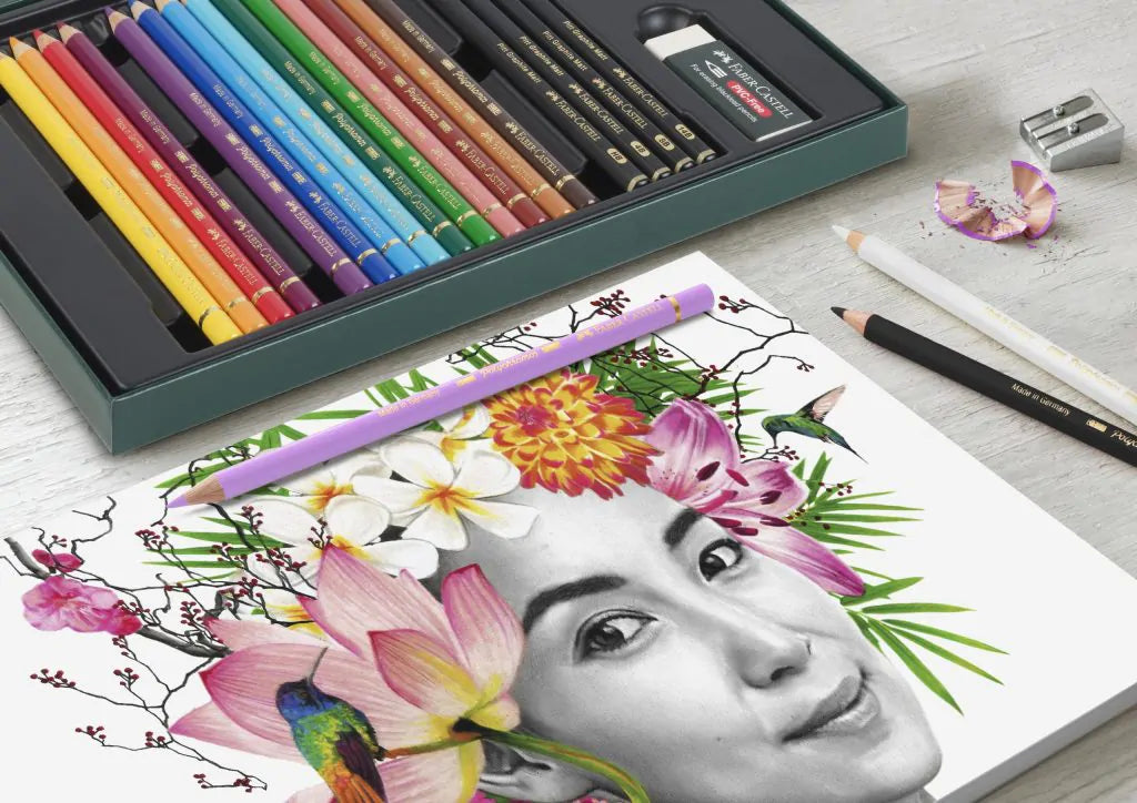 Tekenset Faber-Castell Polychromos en Pitt Grafiet Matt 23-delig