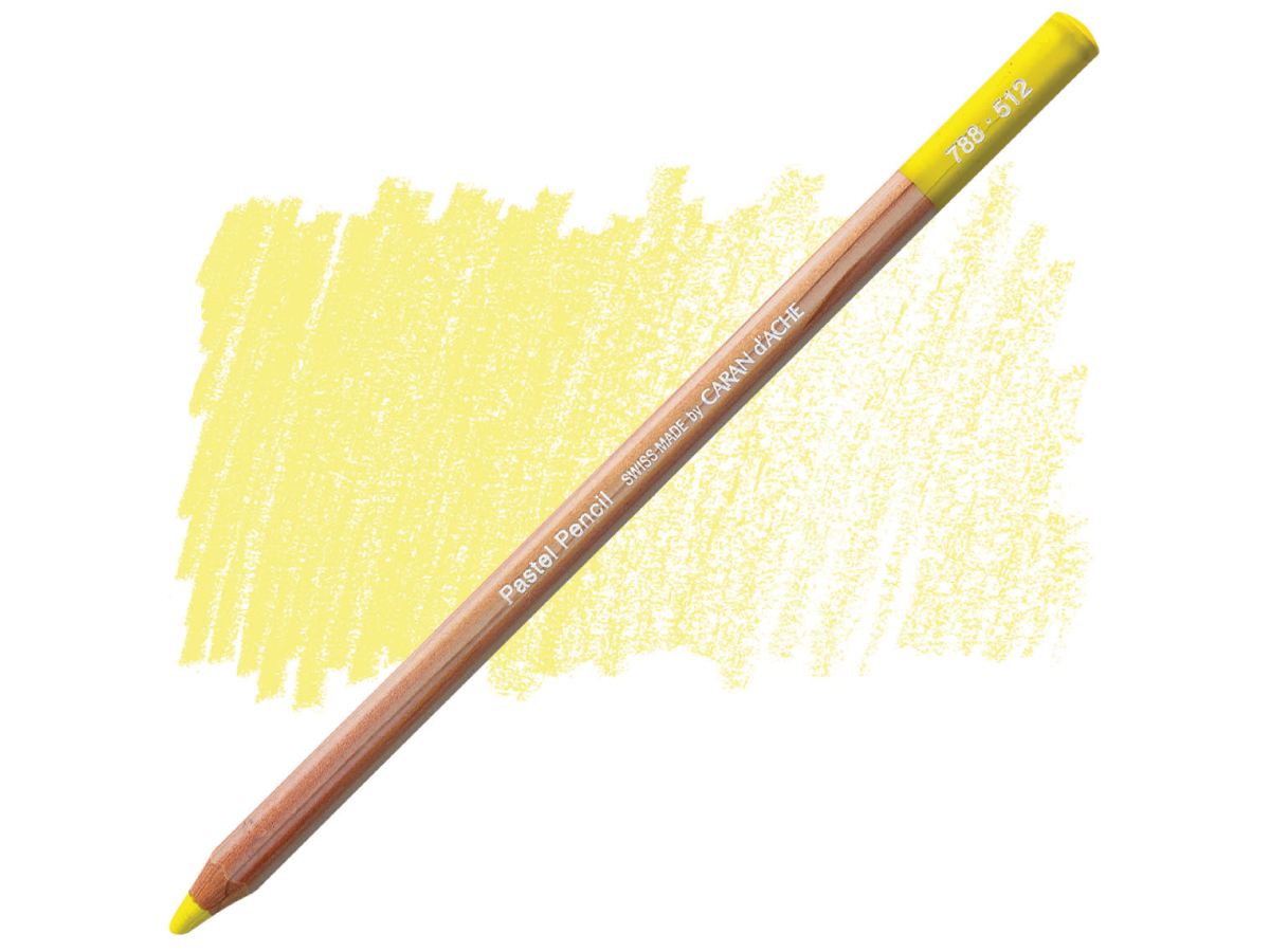 512 Light Cadmium Yellow Pastel Potlood Caran D'Ache