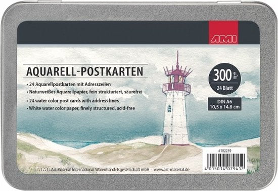 Aquarelpapier Postkaart 300 gr. 10,5 X 14,8 cm Ami