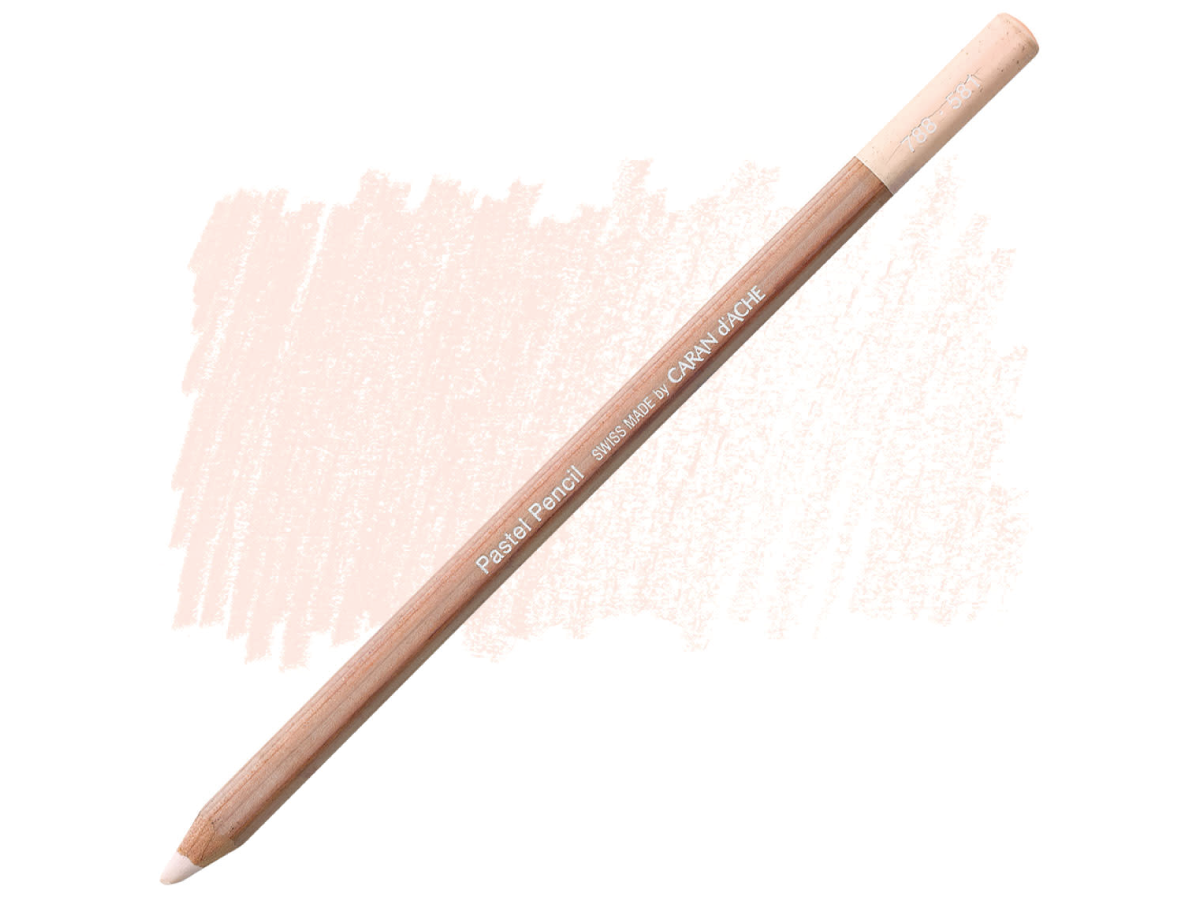 581 Pink White Pastel Potlood Caran D'Ache