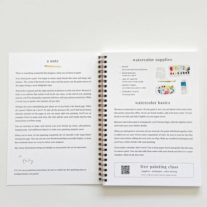 Aquarelverf werkboek - Fruit - emily lex studio watercolor workbook