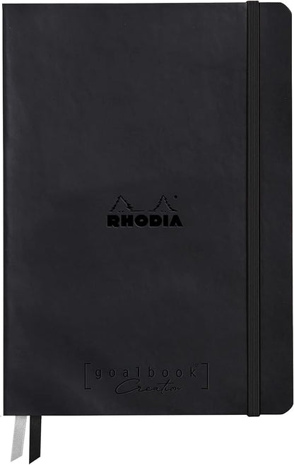 Dummie Zwart A5 200gr Rhodia Creation Goalbook wit papier gebonden