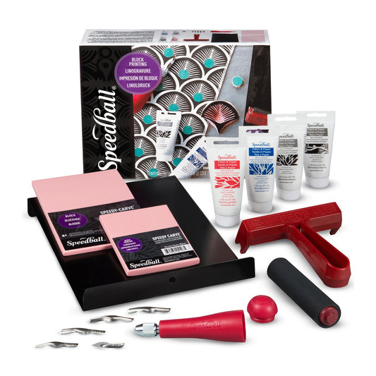 Speedball lino op textiel kit 14pc