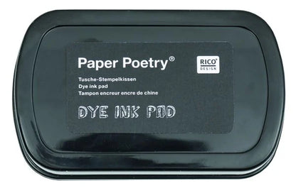 Stempelkussen Paper Poetry Zwart