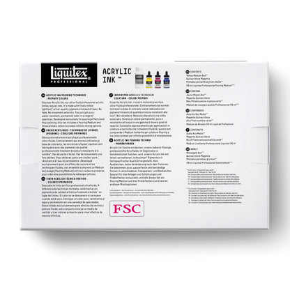 Liquitex Ink! set primaire kleuren