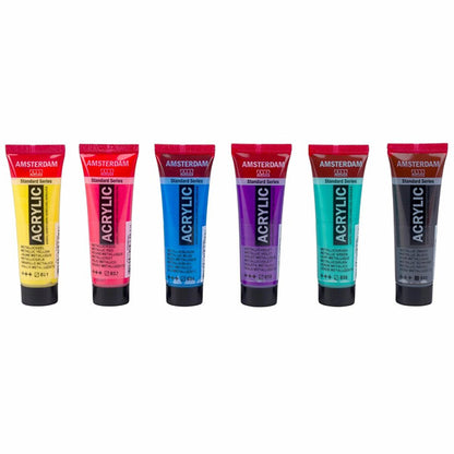 Amsterdam Acrylverf Set Colorful Metallic 6x20 ml