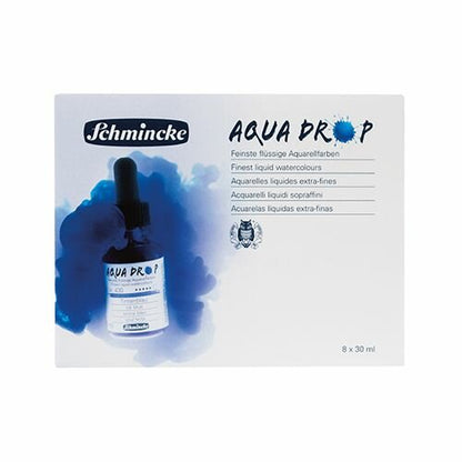 Aquadrop Set (8 x 30 ml) vloeibare waterverf inkt Schmincke
