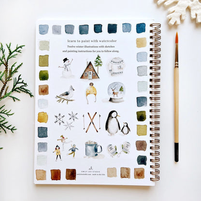 Aquarelverf werkboek - Winter- emily lex studio watercolor workbook