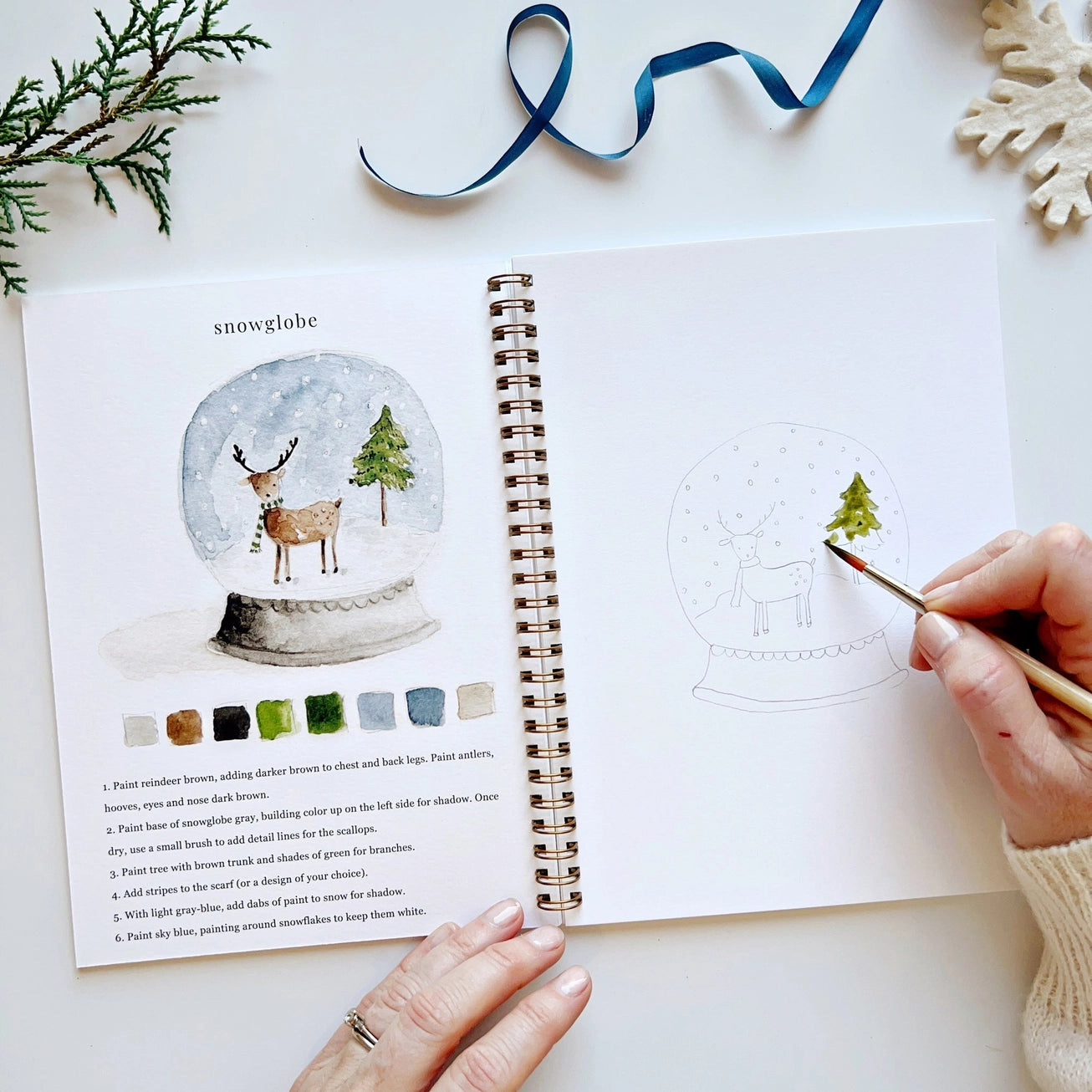 Aquarelverf werkboek - Winter- emily lex studio watercolor workbook