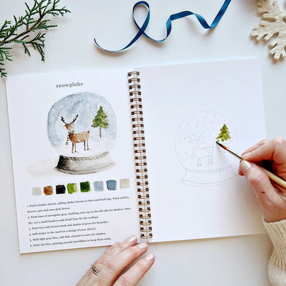Aquarelverf werkboek - Winter- emily lex studio watercolor workbook