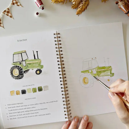 Aquarelverf werkboek - Farm- emily lex studio watercolor workbook