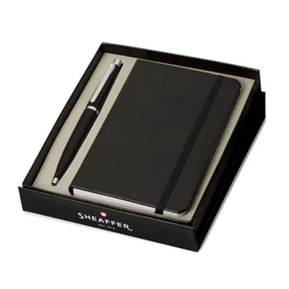 Balpen Giftset SHEAFFER VFM G9405 Matte black nickel plated + A6 notebook