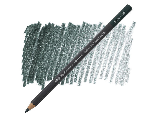 Dark Sap green 739 museum aquarel Caran D'Ache