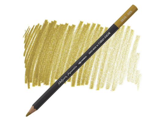 Green Ocher 025 museum aquarel Caran D'Ache