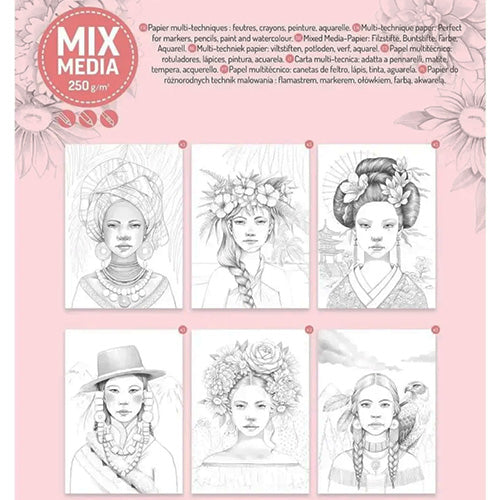 Kleurboek Clairefontaine Odelia - #1. Vrouwen - Boek