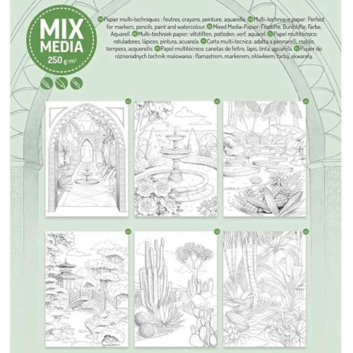 Kleurboek Clairefontaine Odelia - #3. Tuinen - Boek