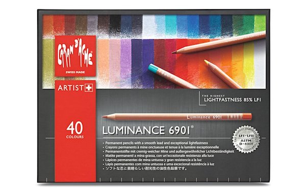 Doos met 40 kleuren set Luminance Caran D'Ache