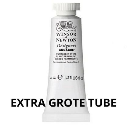 PERMANENT WHITE 512 grote tube 37ml. S1 Designers Gouache Winsor & Newton