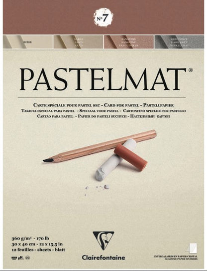 Pastelmat No. 7 beige 360gr 30x40 Clairefontaine Gekleurd Pastelpapier