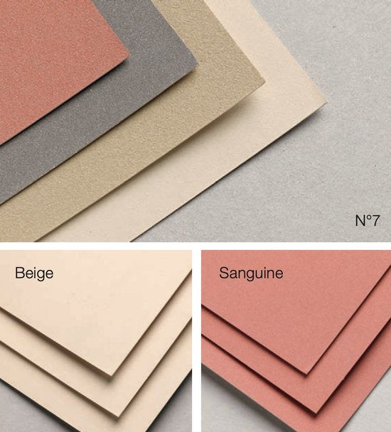 Pastelmat No. 7 beige 360gr 30x40 Clairefontaine Gekleurd Pastelpapier