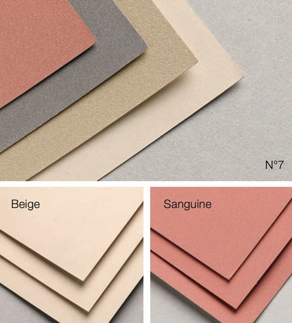 Pastelmat No. 7 beige  360gr 24x30 Clairefontaine Gekleurd Pastelpapier