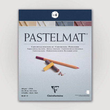 Pastelmat No. 4 (Blauw) 360gr 24x30 Clairefontaine Gekleurd Pastelpapier