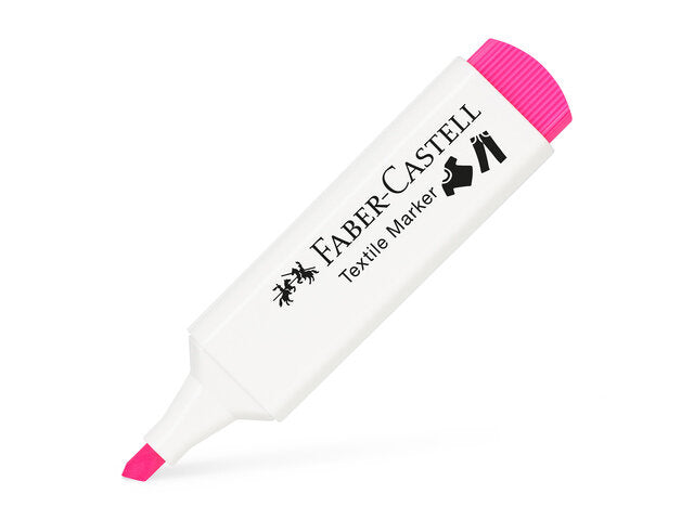 Textielstift Faber-Castell textielmarker Neon roze