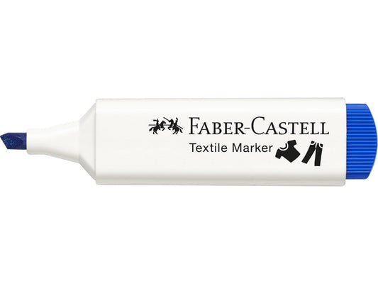 Textielstift Faber-Castell textielmarker donkerblauw