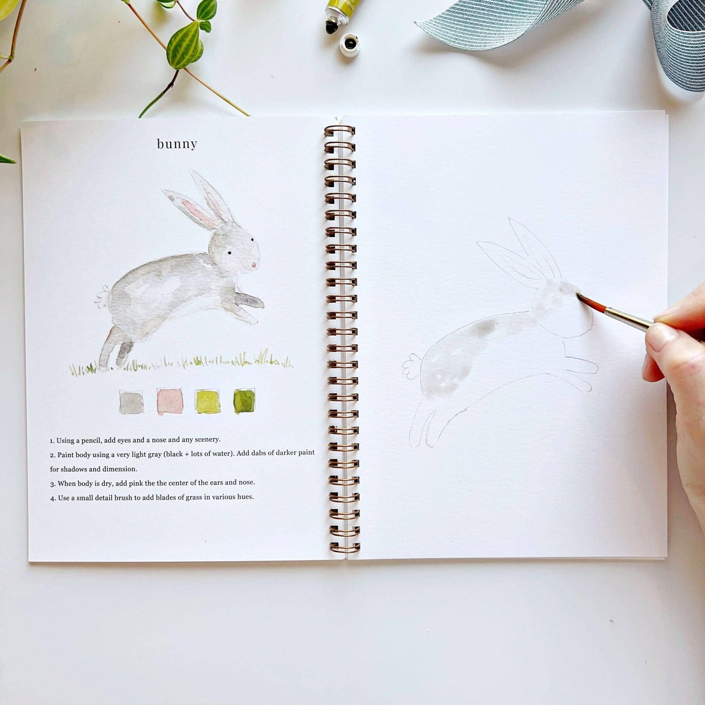 Aquarelverf werkboek - Dieren - emily lex studio watercolor workbook