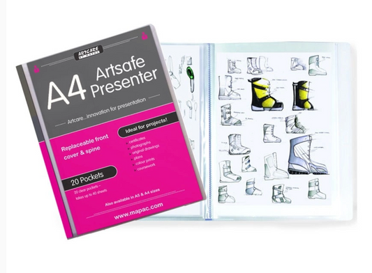 Presentatie map A4 20 transparante hoezen