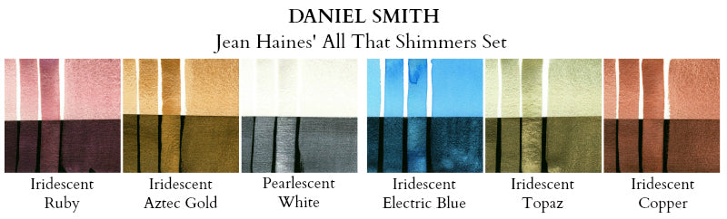 Jean Haines Shimmers Watercolor Set Daniel Smith set 6 tubes 5ml