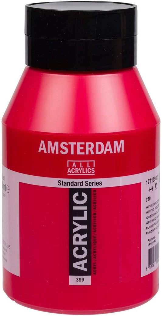 399 Naftolrood Donker 1 liter Acryl 1000ml  pot Amsterdam