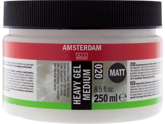 Heavy Gel Mat Medium  020  250ml Amsterdam