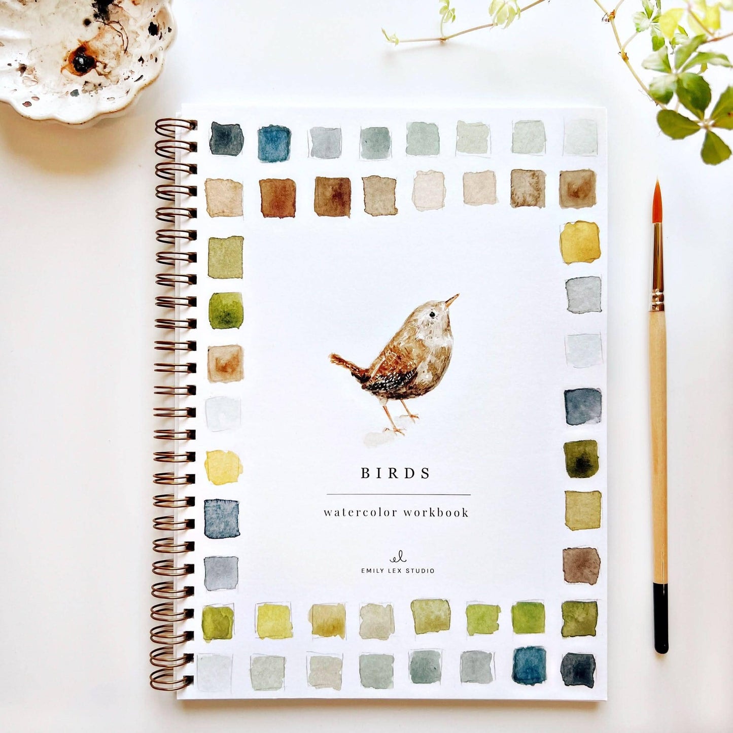 Aquarelverf werkboek - Vogels - emily lex studio watercolor workbook