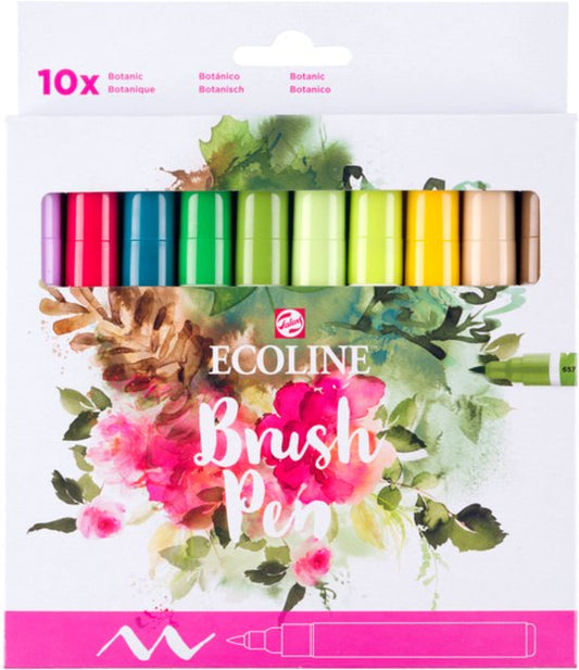 Ecoline Brushpen set 10 Botanic