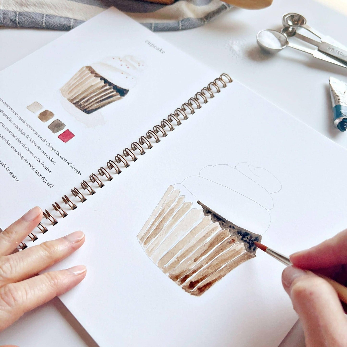 Aquarelverf werkboek - Bakken- emily lex studio watercolor workbook