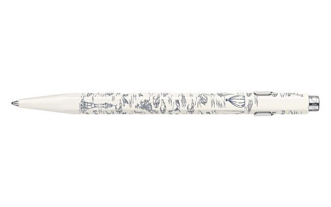 Limited Edition BallPoint Caran D'ache 849 Toile de Jouy wit