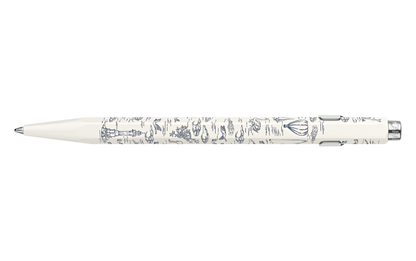 Limited Edition BallPoint Caran D'ache 849 Toile de Jouy wit
